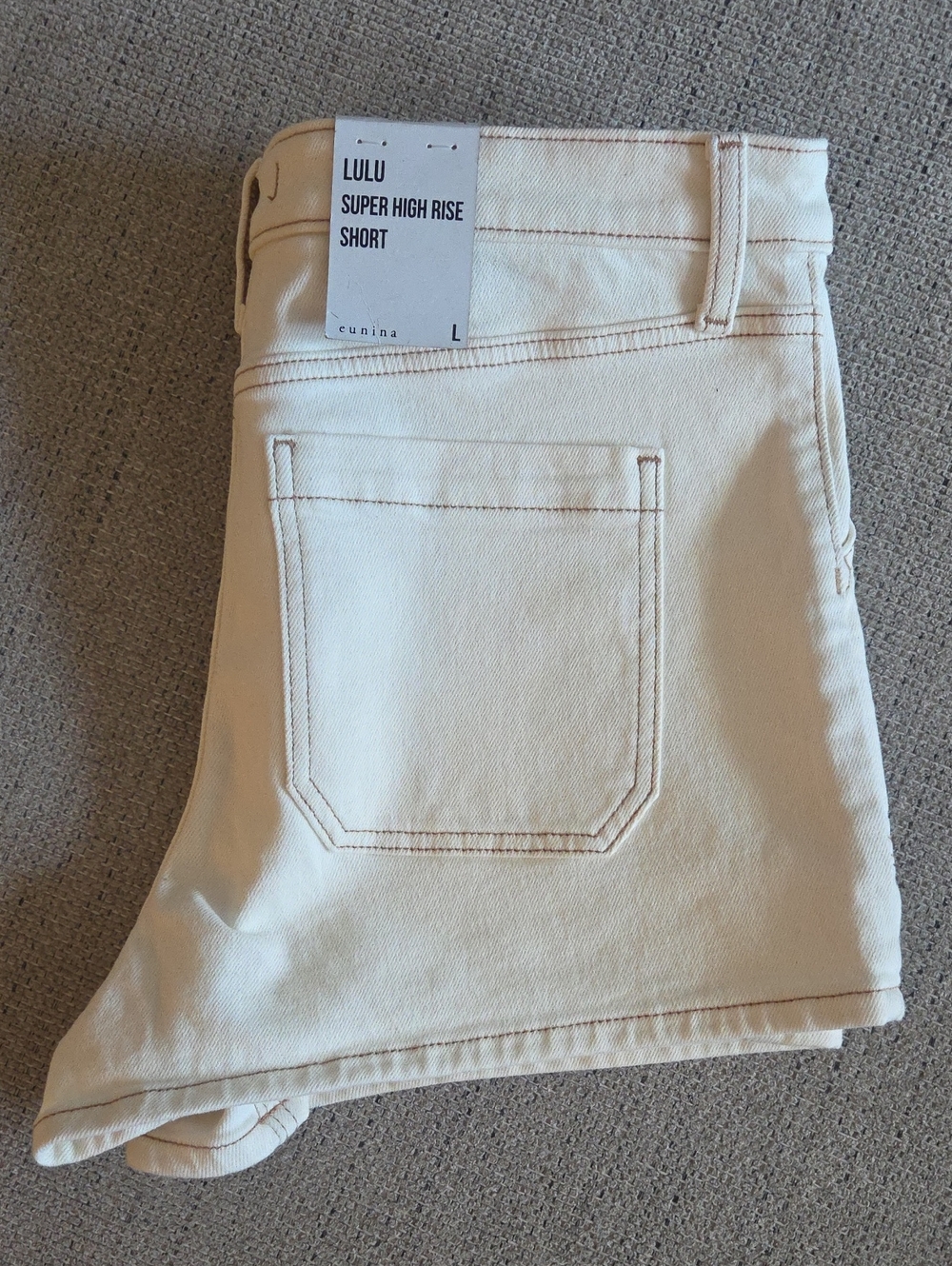 eunina LULU Cream Super High Rise Short - Women's